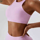 Halter Neck Sleeveless Cropped Tank Top Activewear Trendsi Blush Pink / S