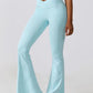 Flare Leg Active Pants with Pockets Activewear Trendsi Mint Blue / S