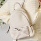 SHOMICO PU Leather Woven Backpack Trendsi BEIGE / One Size