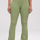 Ruched High Waist Bootcut Active Pants Leggings Trendsi Light Green / S