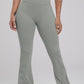 Ruched High Waist Bootcut Active Pants Leggings Trendsi Misty  Blue / S