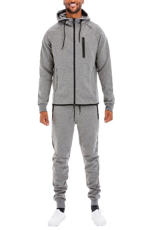 Weiv Mens Dynamic Active Tracksuit Suit WEIV Dark Grey / S