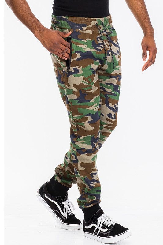 Weiv Mens Solid Heathered Jogger WEIV GREEN CAMO / S