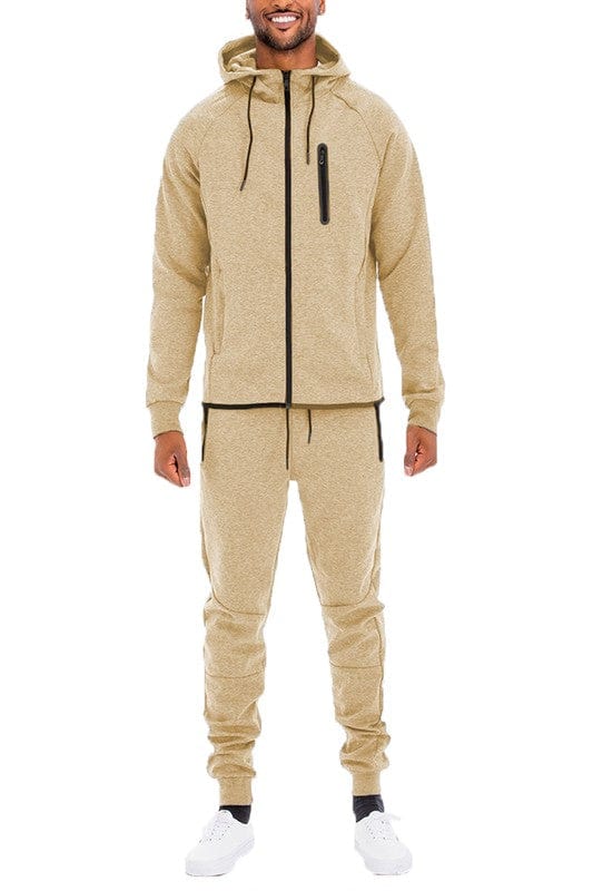 Weiv Mens Dynamic Active Tracksuit Suit WEIV khaki / S