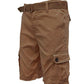 Weiv Mens Belted Cargo Shorts with Belt WEIV Mocha / 30