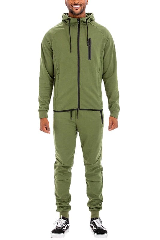 Weiv Mens Dynamic Active Tracksuit Suit WEIV OLIVE / S