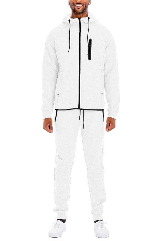 Weiv Mens Dynamic Active Tracksuit Suit WEIV white / S